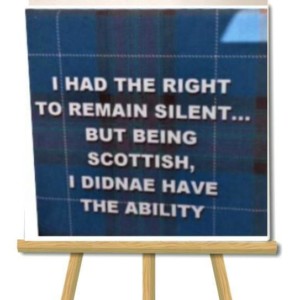 I had the right to remain silent